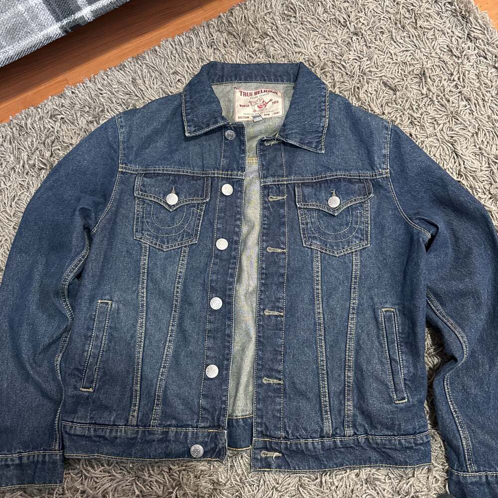 True Religion Men's Jesse SN Trucker Denim Jacket
